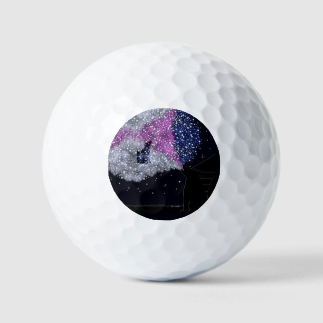 Eine Sommernacht mit Sirius Golfball (Vorderseite)