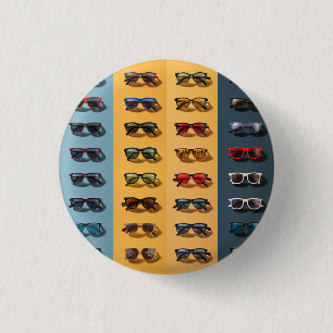 Eine Sonnenbrille-Abzeichen, Anstecknadel, Knopf, Button