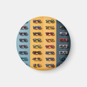 Eine Sonnenbrille Magnet, cooles Abzeichen Magnet