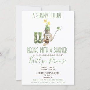 Eine sonnige Zukunft beginnt mit einer Dusche! Gar Einladung