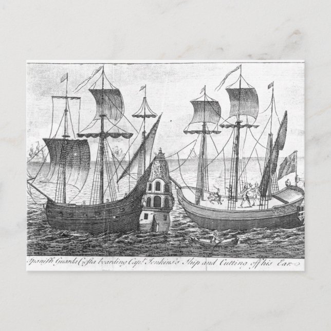 Eine spanische "Guarda Costa" Postkarte (Vorderseite)