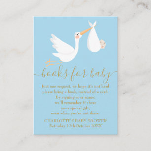 Eine spezielle Storchbuchanfrage Kinderdusche Begleitkarte