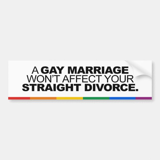 EINE SPIEMARRIAGE WIRD IHRE SCHWIERIGSTE DIVORZ NI AUTOAUFKLEBER (Vorne)