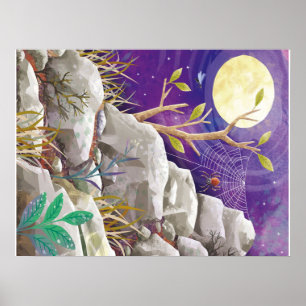 Eine Spinne auf dem Berg Spinnen Lovers Gift Poster