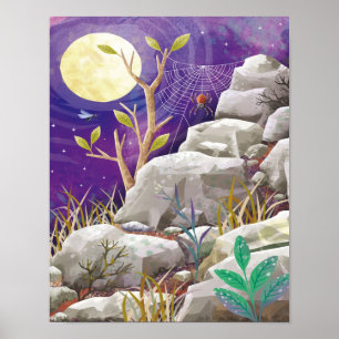 Eine Spinne auf dem Berg Spinnen Lovers Gift Poster