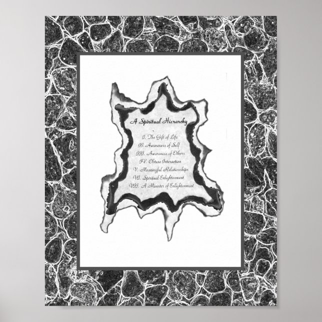 Eine spirituelle Hierarchie Poster (Vorne)