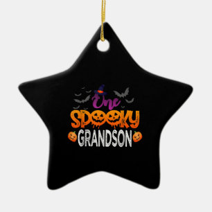 Eine Spooky Grandson Familie, die Halloween passt Keramik Ornament