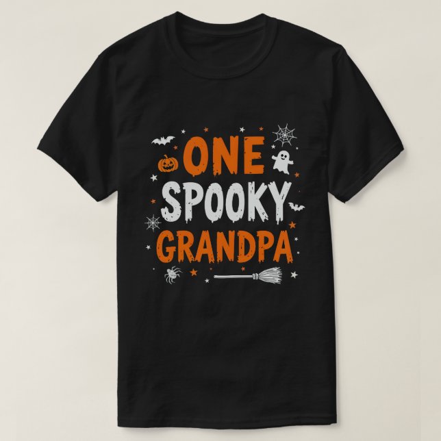Eine Spooky Großpa Funny Halloween Matchfamilie T-Shirt (Design vorne)