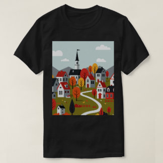 Eine Stadt in der Natur T-Shirt