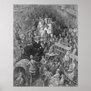 Eine Stadtstraße Poster