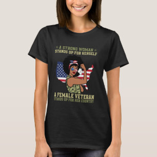 Eine starke Frau steht für sich selbst eine weibli T-Shirt