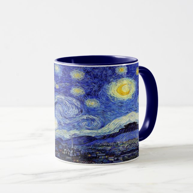 Eine Starry Nachtvincent van gogh Tasse (VorderseiteRechts)