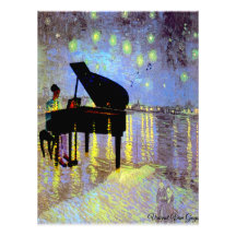 Eine Starry Night in Rhome (Altered Van Gogh/Foto)