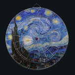 Eine Starry Night: Saint Remy von Vincent Van Gogh Dartscheibe<br><div class="desc">Das Jahr ist 1889. Vincent Van Gogh ist Patient im Asyl von Saint-Paul-de-Mausole in Saint-Rémy-de-Provence, Frankreich. Er leidet an psychischen Erkrankungen, und seine Ärzte haben ihm geraten, drinnen bleibe und das Malen zu vermeiden. Aber Van Gogh kann dem Drang zu kreieren nicht widerstehen, und er verbringt seine Tage damit, Landschaften...</div>