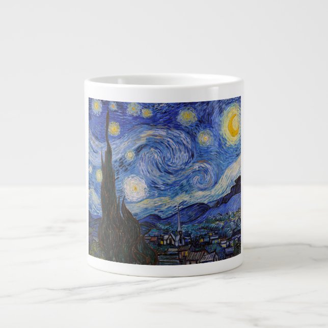 Eine Starry Night: Saint Remy von Vincent Van Gogh Jumbo-Tasse (Vorderseite)