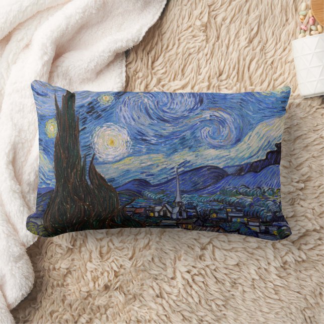 Eine Starry Night: Saint Remy von Vincent Van Gogh Lendenkissen (Decke)