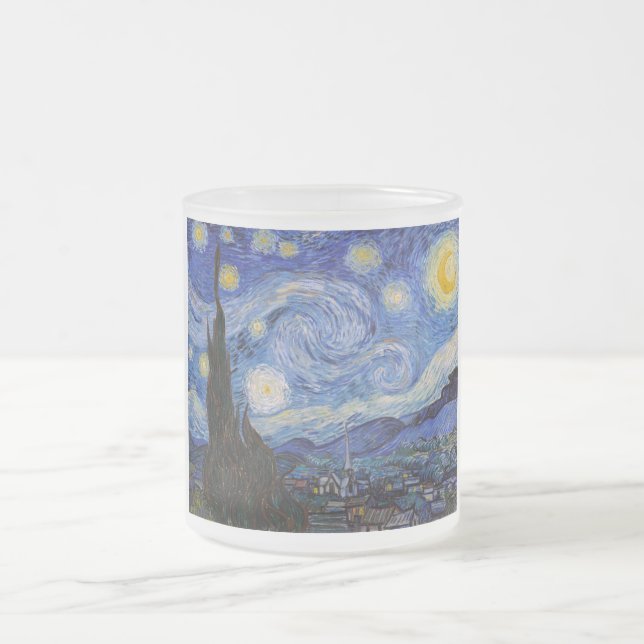 Eine Starry Night: Saint Remy von Vincent Van Gogh Mattglastasse (Mittel)