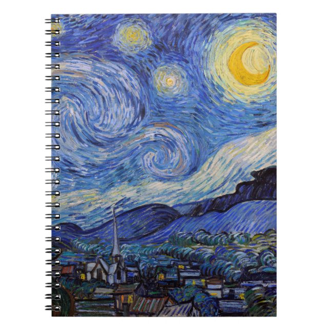 Eine Starry Night: Saint Remy von Vincent Van Gogh Notizblock (Vorderseite)