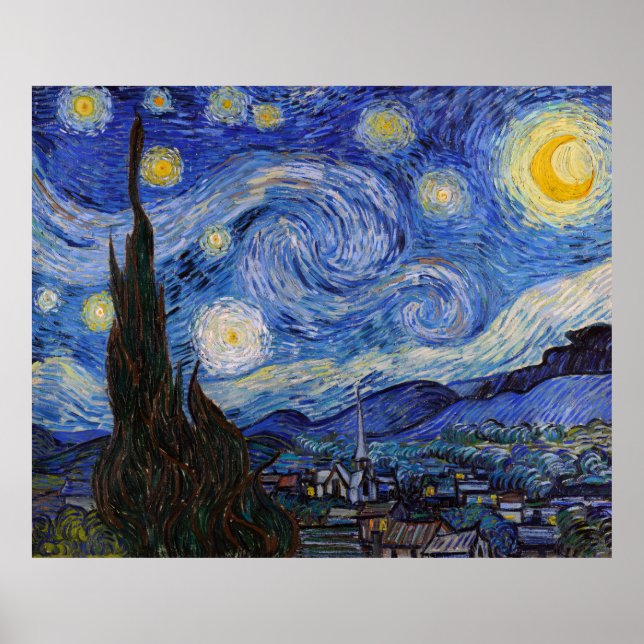 Eine Starry Night: Saint Remy von Vincent Van Gogh Poster (Vorne)