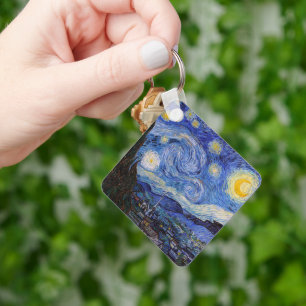 Eine Starry Night: Saint Remy von Vincent Van Gogh Schlüsselanhänger