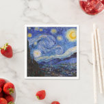 Eine Starry Night: Saint Remy von Vincent Van Gogh Serviette<br><div class="desc">Das Jahr ist 1889. Vincent Van Gogh ist Patient im Asyl von Saint-Paul-de-Mausole in Saint-Rémy-de-Provence, Frankreich. Er leidet an psychischen Erkrankungen, und seine Ärzte haben ihm geraten, drinnen bleibe und das Malen zu vermeiden. Aber Van Gogh kann dem Drang zu kreieren nicht widerstehen, und er verbringt seine Tage damit, Landschaften...</div>
