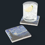 Eine Starry Night: Saint Remy von Vincent Van Gogh Steinuntersetzer<br><div class="desc">Das Jahr ist 1889. Vincent Van Gogh ist Patient im Asyl von Saint-Paul-de-Mausole in Saint-Rémy-de-Provence, Frankreich. Er leidet an psychischen Erkrankungen, und seine Ärzte haben ihm geraten, drinnen bleibe und das Malen zu vermeiden. Aber Van Gogh kann dem Drang zu kreieren nicht widerstehen, und er verbringt seine Tage damit, Landschaften...</div>