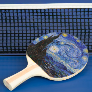 Eine Starry Night: Saint Remy von Vincent Van Gogh Tischtennis Schläger