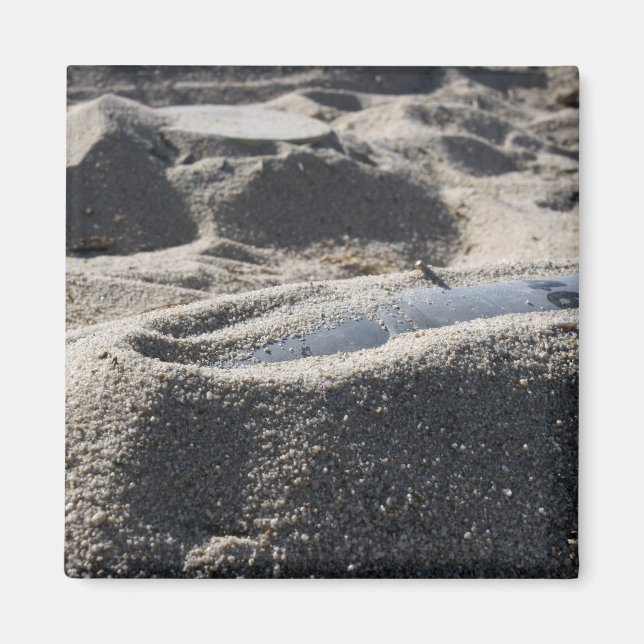 Eine statische Anzeige einer Muschel zur Kampfmitt Magnet (Vorne)