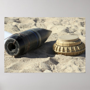 Eine statische Anzeige einer umgerechneten Muschel Poster