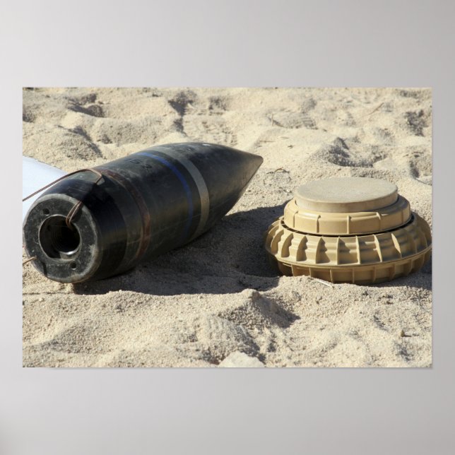 Eine statische Anzeige einer umgerechneten Muschel Poster (Vorne)