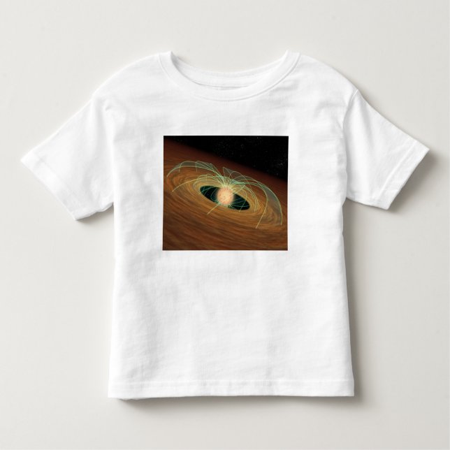 Eine staubige Planet bildende Scheibe im Orbit Kleinkind T-shirt (Vorderseite)
