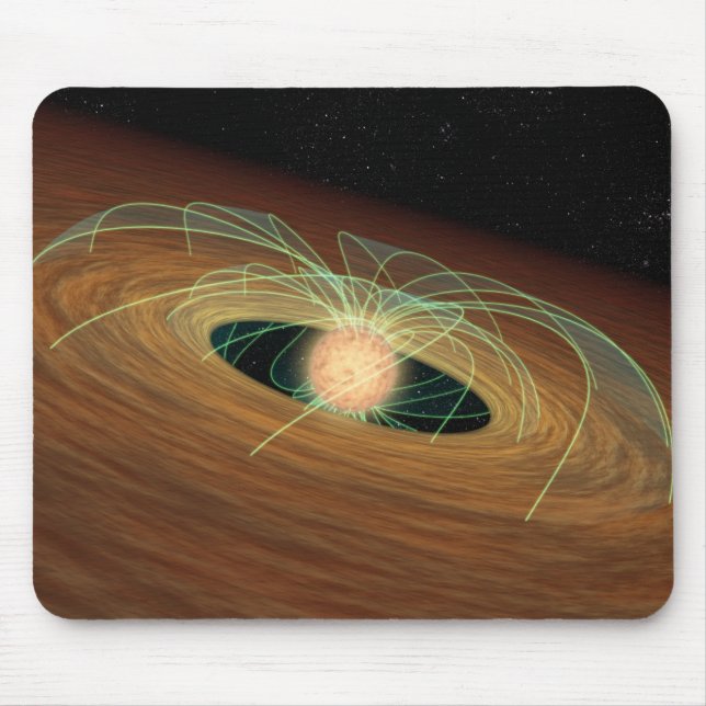 Eine staubige Planet bildende Scheibe im Orbit Mousepad (Vorne)