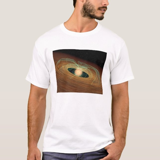 Eine staubige Planet bildende Scheibe im Orbit T-Shirt (Vorderseite)