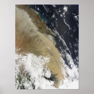 Eine Staubmauer aus dem Norden Queenslas Poster