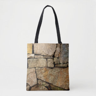 Eine Steinmauer aus Kopfsteinpflaster Hintergrundt