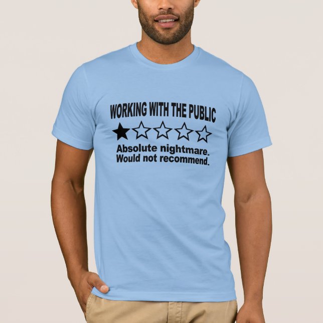 Eine Sternbewertung Blau T-Shirt (Vorderseite)