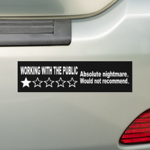 Eine Sternbewertung Schwarz Autoaufkleber