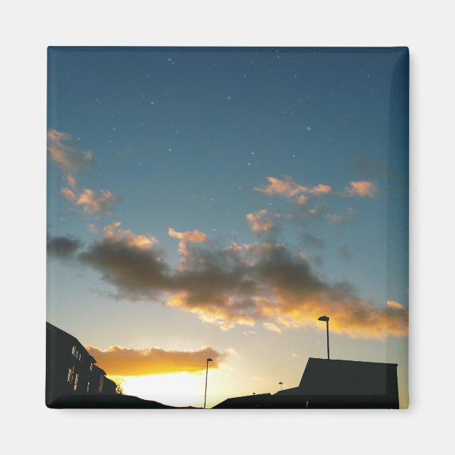 Eine sterngekrönte Straße Magnet (Vorne)