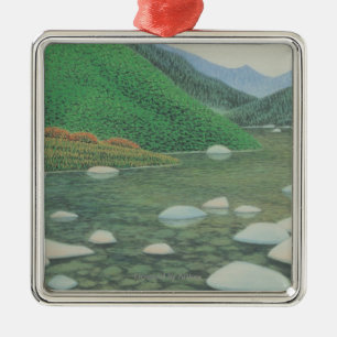 Eine stille Ecke in Moutains Ornament Aus Metall