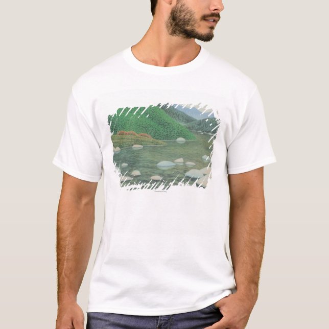 Eine stille Ecke in Moutains T-Shirt (Vorderseite)
