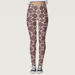 Eine stilvolle braune Farbe "Ratti_Creative_Arts" Leggings