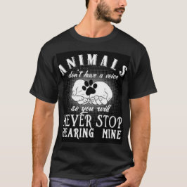 Eine Stimme für den T - Shirt Tiere