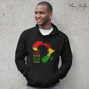 Eine stolze Black Man Black History Monatsflagge Hoodie