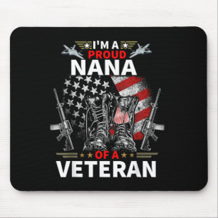 Eine stolze Nana eines Veteranen Veteranentag Männ Mousepad
