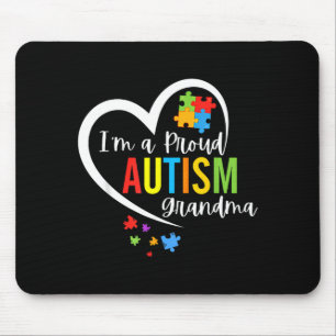 Eine stolze Oma Liebes Herz Autismus-Bewusstsein P Mousepad