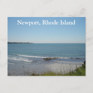Eine Strandlandschaft in Newport, Rhode Island Postkarte