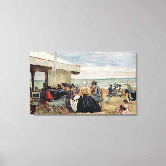 Eine Strandlandschaft Leinwanddruck (Vorderseite)