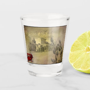 Eine Straße im Grabstein Arizona Schnapsglas