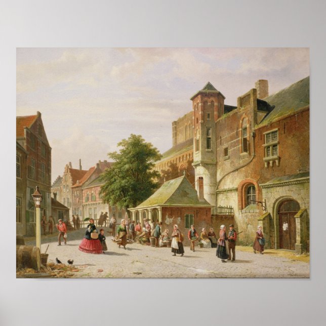 Eine Straße in Amsterdam Poster (Vorne)