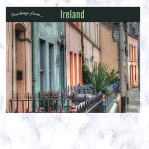 Eine Straße in Cork Irland Postkarte